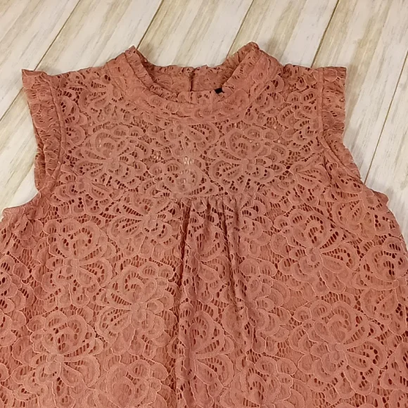 HeartSoul Lace Mini Dress Pink Size Medium - Picture 7 of 16
